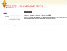 Tablet Screenshot of edc.catholiccincinnati.org